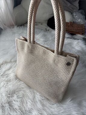 The Sak woven shoulder bag. 12 wide / 9.5 tall.
